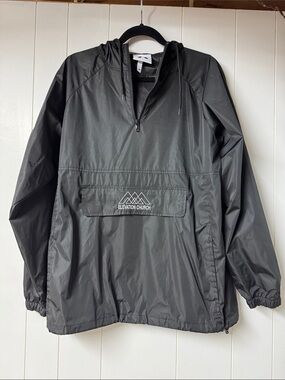 Men's Elevation Church Pullover Black Windbreaker